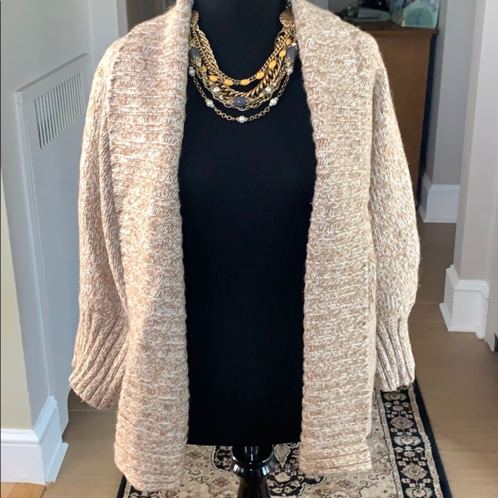Ann Taylor Loft Tan Bat Wing Sweater